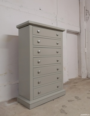 Comoda veche din lemn masiv, cu 7 sertare, reconditionata /Servanta - imagine 8