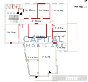 Spatiu birou de inchiriat, 270mp, mobilat, Semicentral, Comision 0% - imagine 14
