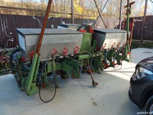 Semanatoare Kuhn porumb pe 6 randuri, vopsea originala, reglaj hidraulic, totul din inox. - imagine 2