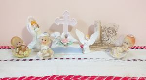 lot bibelou figurine portelan ceramica rasina ingerasi, decorativ religioase