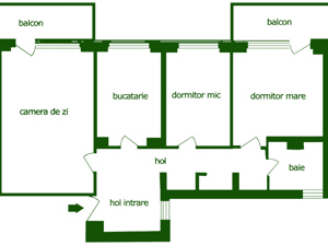 Apartament 3 camere luminos, spatios si bine compartimentat - imagine 3