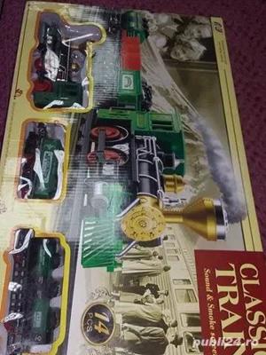 Trenulet electric vintage,trenulet cu sine vintage la cutie,T.GRATUIT