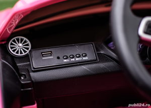 Masinuta electrica pentru copii, Audi TTRS 2x 35W 12V, BT pink - imagine 7