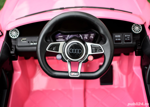 Masinuta electrica pentru copii, Audi TTRS 2x 35W 12V, BT pink - imagine 5