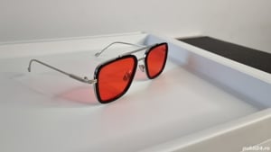 Ochelari de soare Dita Flight - Iron Man - Tony Stark - Rama aurie - Lentile violet - imagine 6