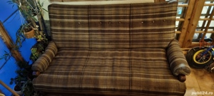 Canapea solida cu brate lemn masiv - imagine 3