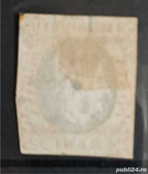 Timbre 1869 Carol I cu favori i, 25 bani - imagine 2