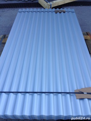 Tabla ondulata sinusoidal S18 vopsita argintiu (reprezentantele Mercedes) PRODUCATOR - imagine 3