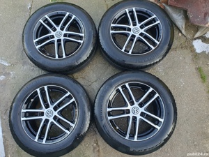 VAND Jante Aliaj DEZENT TZ dark 16, 5x112 + anvelope vara Continental - imagine 8