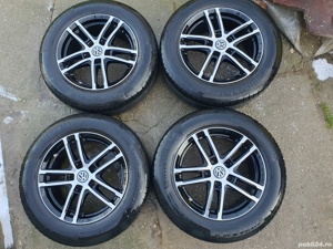 VAND Jante Aliaj DEZENT TZ dark 16, 5x112 + anvelope vara Continental - imagine 7