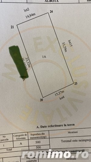 Parcele 500 mp 6 disponibile, com. Albota, jud. Arges. 0% Comision  - imagine 6