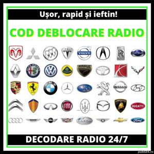 Cod deblocare radio VW Audi Skoda Seat Ford Renault Chrysler Fiat Alpine Honda Becker, decodare auto - imagine 2