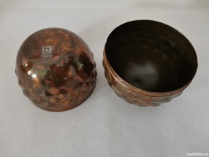 Casetă mare vintage cupru Broste Suedia  - imagine 3