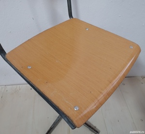 Scaune vechi stil industrial EMBRU Elvetia, anii 1960