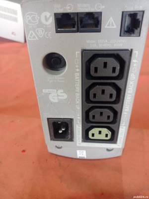 ups Apc 650va 400w, cu 4 iesiri   - imagine 5
