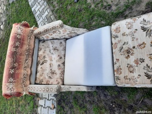 Fotoliu extensibil cu suport lemn - imagine 2