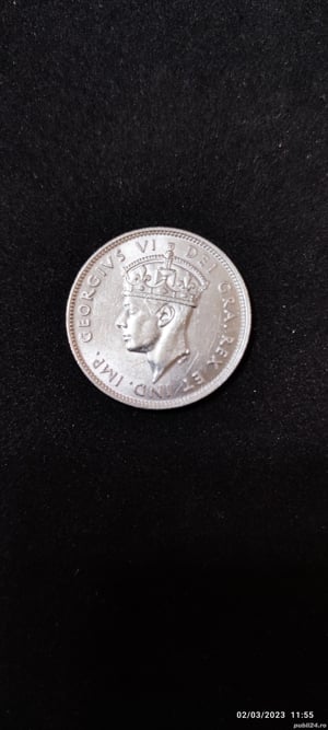 Moneda argint 9 Piastres, CIPRU, 1940 - imagine 3