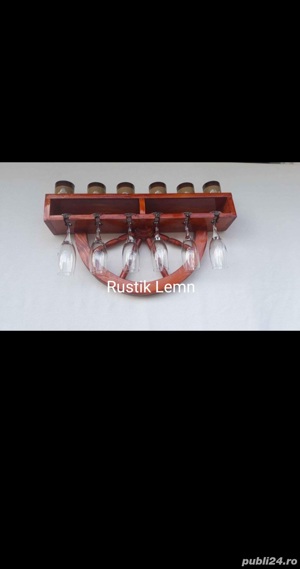 Lustre candelabre din lemn rustice  - imagine 7