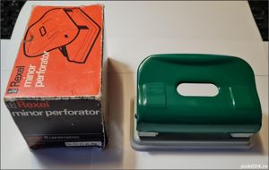 perforator vintage pentru hârtie Rexel Minor, Austria, anii '80