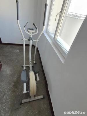 Bicicletă eliptică staționară, Domyos VE 200 silvestru, fitness.