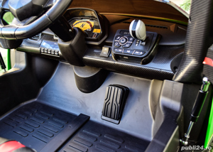 Masinuta electrica pentru 2 copii Lamborghini Veneno 4x 45W 12V Green - imagine 8
