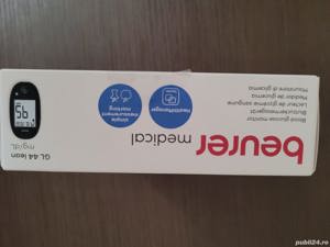 Vand Pachet Glucometru Beurer GL44 Lean + 10 Teste + 2 Baterii, NOU, Pret 69 Lei. - imagine 5
