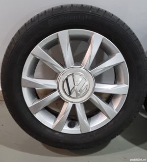 Jante originale aluminiu Vw up! cu cauciucuri de vara pe 15" - imagine 2