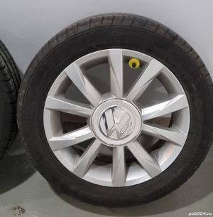 Jante originale aluminiu Vw up! cu cauciucuri de vara pe 15" - imagine 5