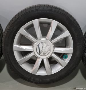 Jante originale aluminiu Vw up! cu cauciucuri de vara pe 15" - imagine 4