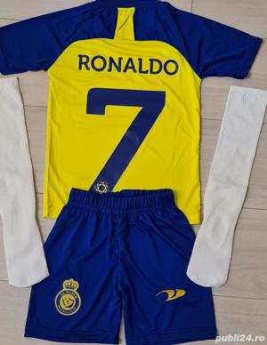 Echipamente fotbal copii 3/15 ani, ronaldo al nassr model nou, 2 culori - imagine 4