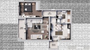 Apartament 2 camere bucatarie inchisa 57 mp utili si 2 balcoane - imagine 14