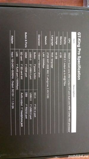 Media player Smart TV box Beelink GT - King Pro - imagine 4