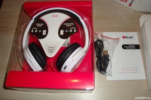 casti stereo cu microfon bluetooth beewi BBH100 hands free - imagine 7