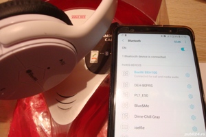 casti stereo cu microfon bluetooth beewi BBH100 hands free - imagine 6