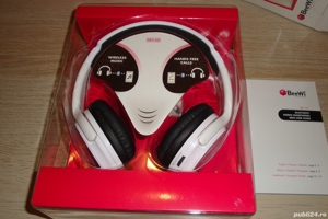 casti stereo cu microfon bluetooth beewi BBH100 hands free - imagine 4