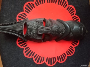 Masca africana, lemn de abanos - 2 buc.