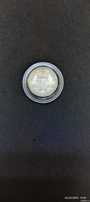 Moneda argint 10 Krajczar, UNGARIA, 1870 - imagine 3