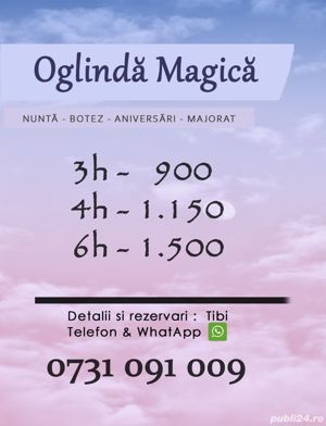 Inchiriez Cabina Foto / Oglinda Magica