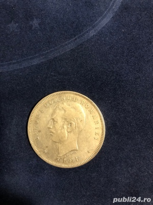 5 lei 1906 moneda comemorativa argint Carol I - imagine 4