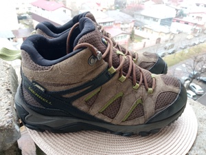  Ghete piele Merrell Gore-Tex, mar. 43.5, UK 9 (25 cm) made in Vietnam