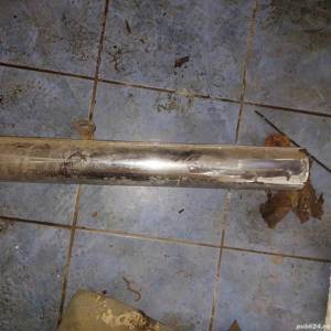 piesa veche,Toba esapament motocicleta de colectie,teava veche de esapament motor vechi - imagine 3