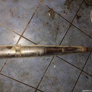 piesa veche,Toba esapament motocicleta de colectie,teava veche de esapament motor vechi - imagine 7