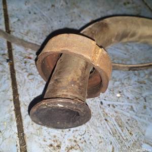 piesa veche,Toba esapament motocicleta de colectie,teava veche de esapament motor vechi - imagine 9