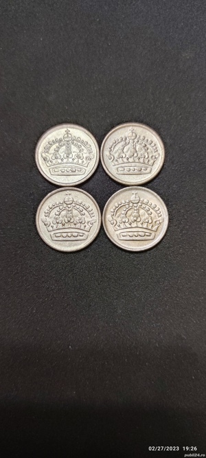 Monede argint 10 Ore, SUEDIA, 1954, 1956, 1958 - imagine 5