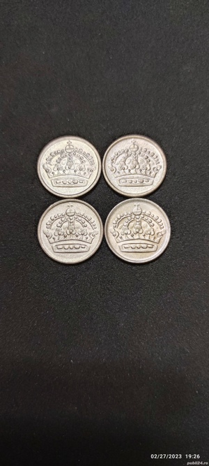 Monede argint 10 Ore, SUEDIA, 1954, 1956, 1958 - imagine 4