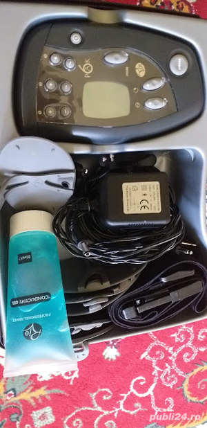 Stimulator muscular cu 6 electrozi, afisaj LCD, putin folosit - imagine 4