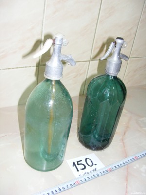 Sifoane din sticlă, anii 1950 (cod 150)  - imagine 3