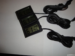 termometru digital cu hidrometru digital sonda pe fir lungime 1,5m - imagine 2