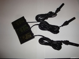 termometru digital cu hidrometru digital sonda pe fir lungime 1,5m - imagine 3
