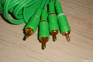 cablu audio stereo 2rca la 2 rca 5m  transport inclus - imagine 1